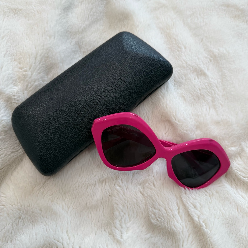 Balenciaga Pink Cat-Eye Sunglasses